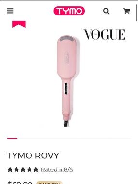 New TYMO Rovy Pink Hair waver